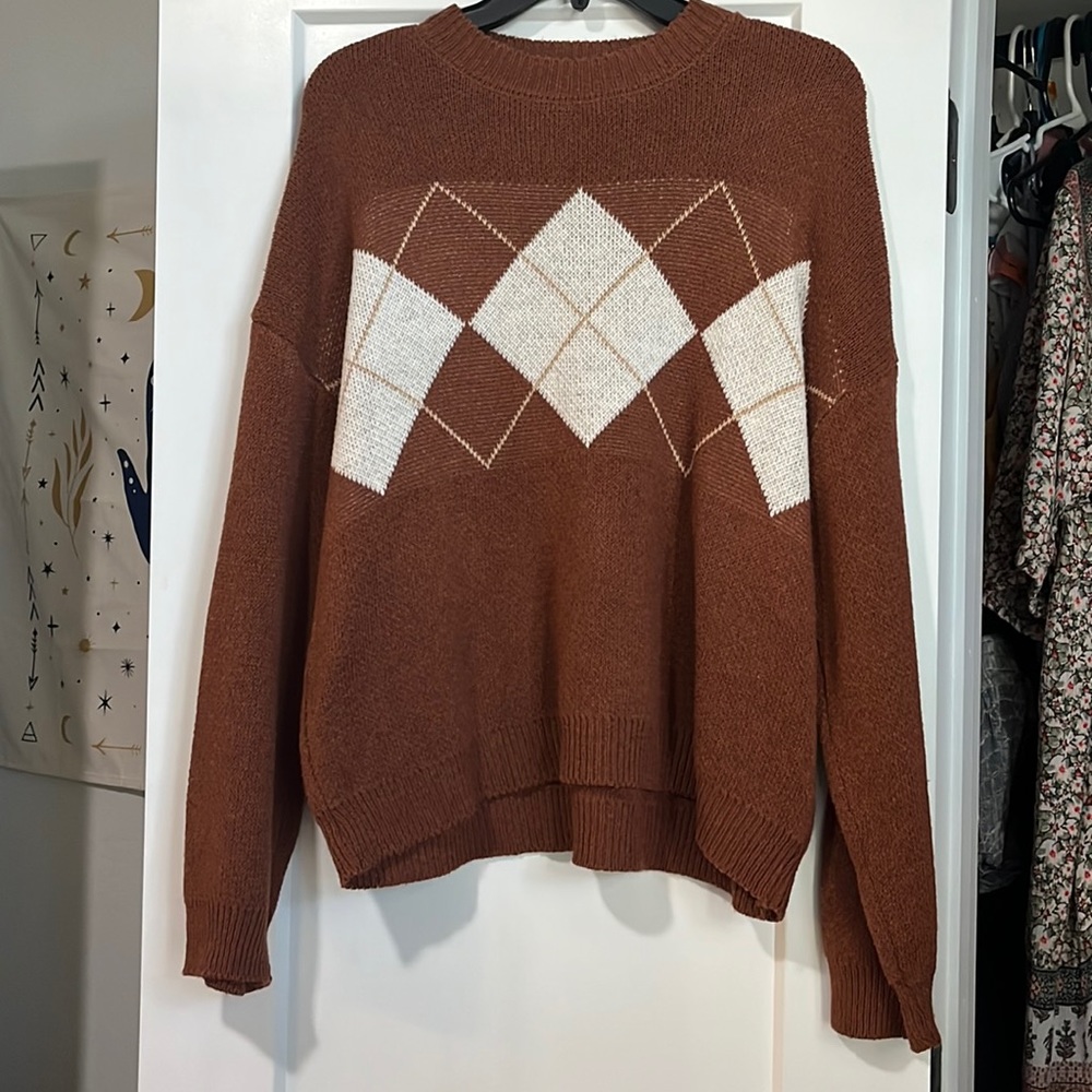 Lightweight grandpa oversized sweater